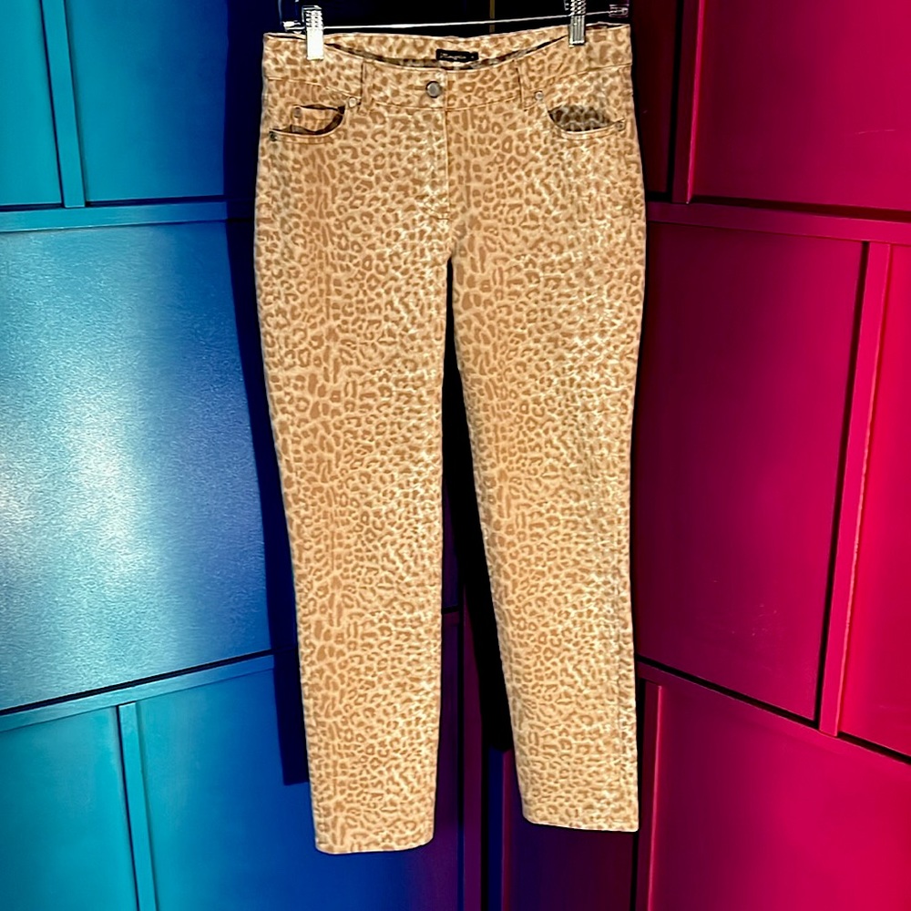 J. Mclaughlin Skinny Lexi Leopard Stretch Jeans